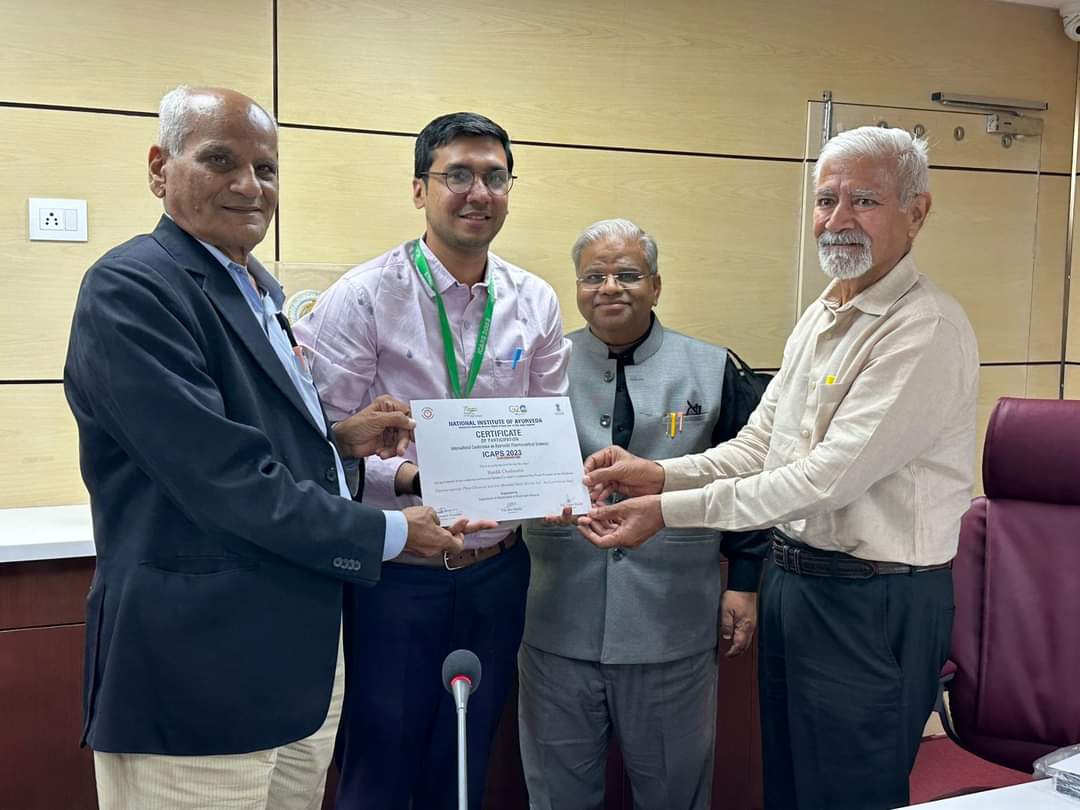 Ph.D. Scholar got Best Presentation Award in ICAPS 2023